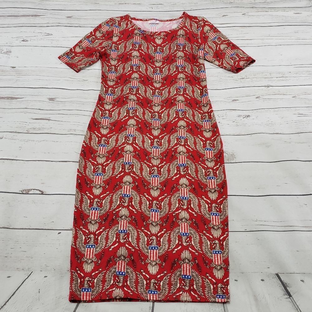 LulaRoe Dress Size XXS Patriotic American Eagle